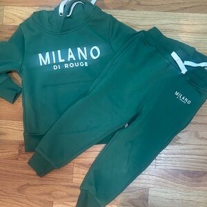 Milano Di Rouge Kids Teal Sweatpants Set Like New